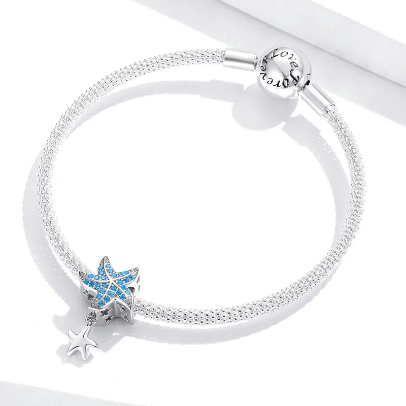 (immagine per) Charm tipo Pandora Stelle marine oceaniche - BSC252 - Visualizza 3