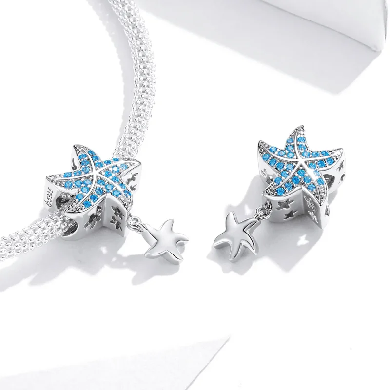 (immagine per) Charm tipo Pandora Stelle marine oceaniche - BSC252 - Visualizza 4