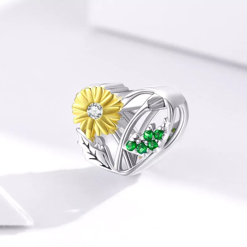 (immagine per) Charm tipo Pandora Storia della margherita - BSC284 - Visualizza 2