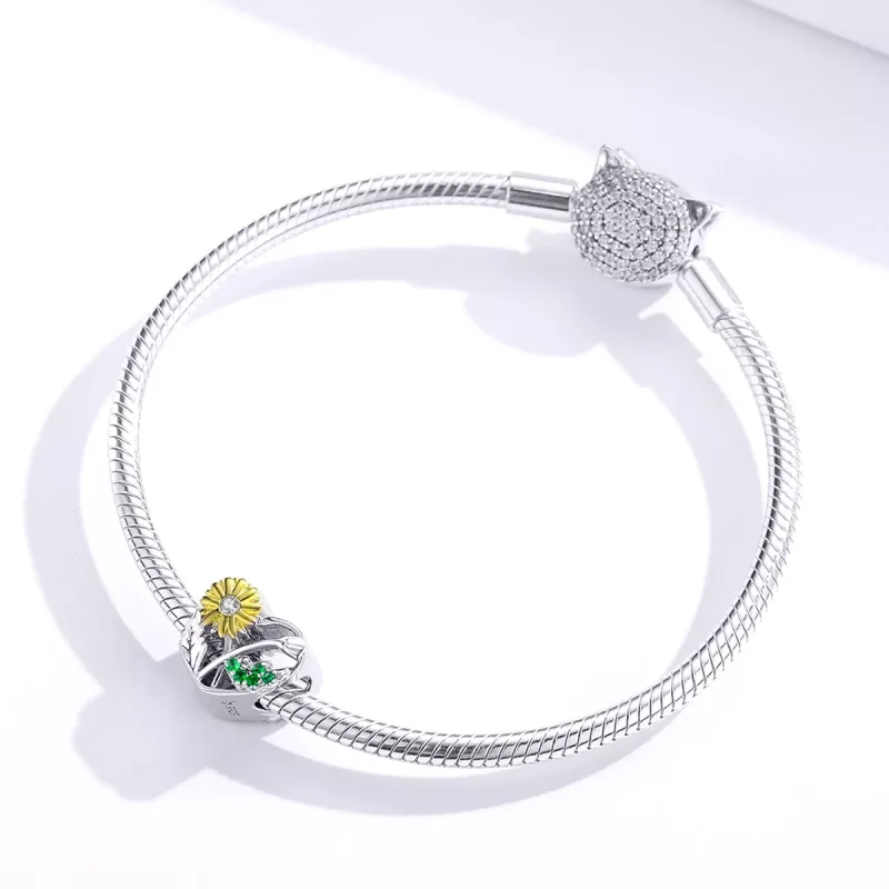 (immagine per) Charm tipo Pandora Storia della margherita - BSC284 - Visualizza 3