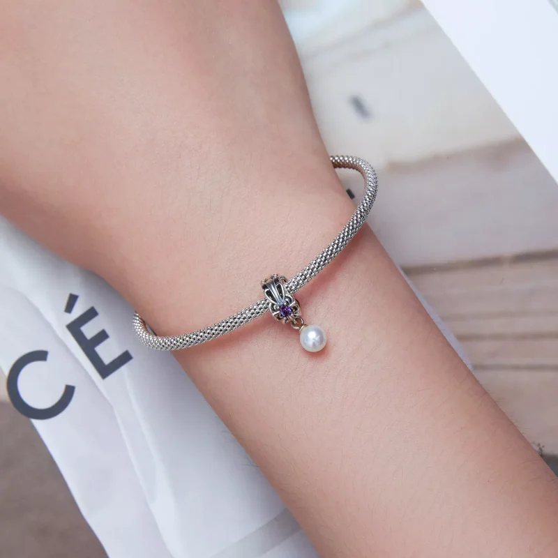 (immagine per) Charm tipo Pandora Streamer di perle - BSC638 - Visualizza 4