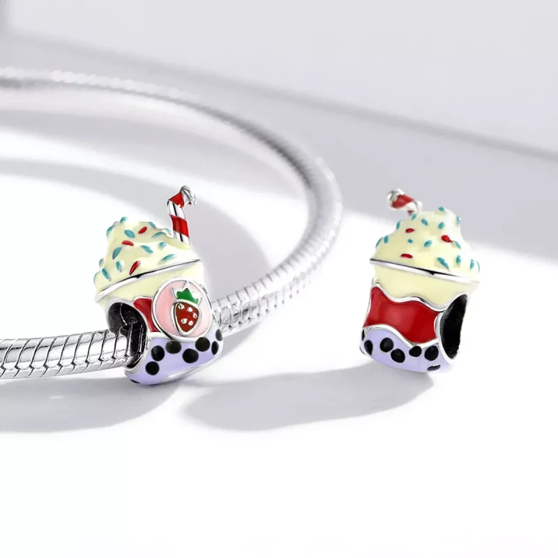 (immagine per) Charm tipo Pandora Tè al latte gelato - SCC1947 - Visualizza 3