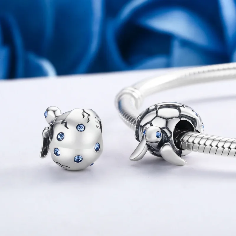 (immagine per) Charm tipo Pandora Tartaruga appena nata - SCC192 - Visualizza 5