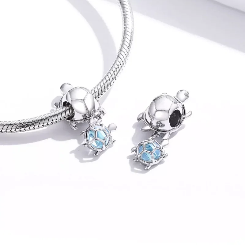 (immagine per) Charm tipo Pandora Tartaruga giocosa - BSC332 - Visualizza 4