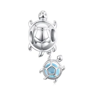 (immagine per) Charm tipo Pandora Tartaruga giocosa - BSC332