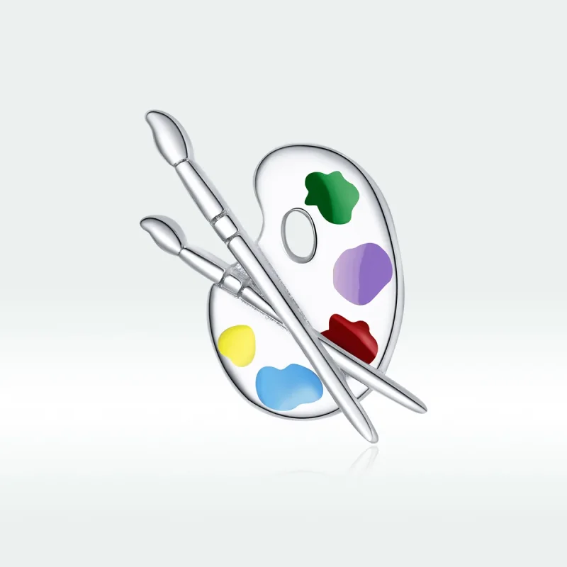 (immagine per) Charm tipo Pandora Tavolozza artistica colorata - BSC359 - Visualizza 5