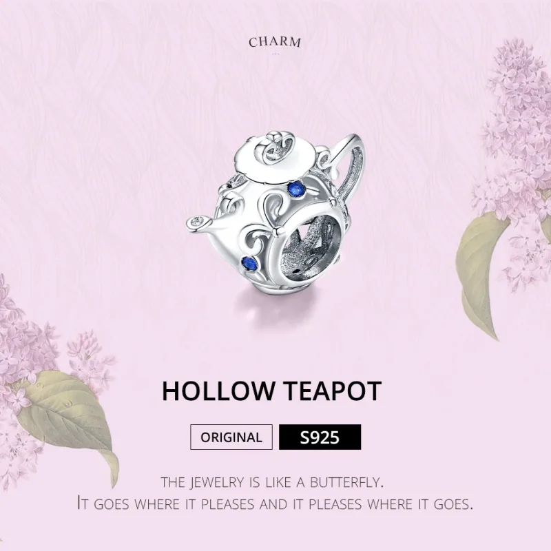 (immagine per) Charm tipo Pandora Teiera vuota - BSC274 - Visualizza 6