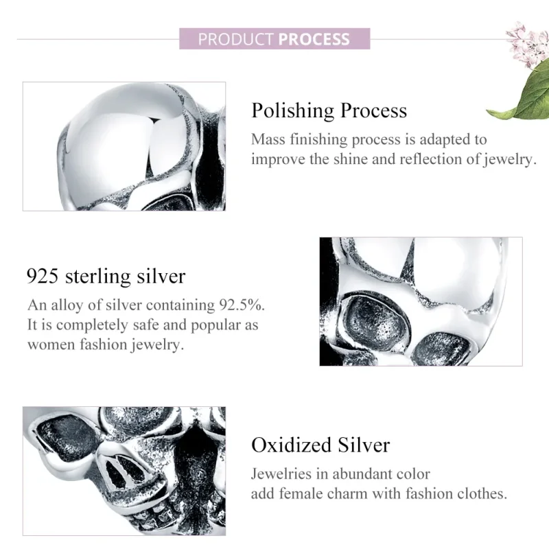 (immagine per) Charm tipo Pandora Teschi - SCC1519 - Visualizza 8