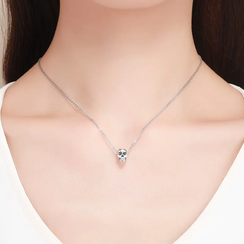 (immagine per) Charm tipo Pandora Teschio bianco - SCC965 - Visualizza 5