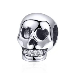 (immagine per) Charm tipo Pandora Teschio bianco - SCC965