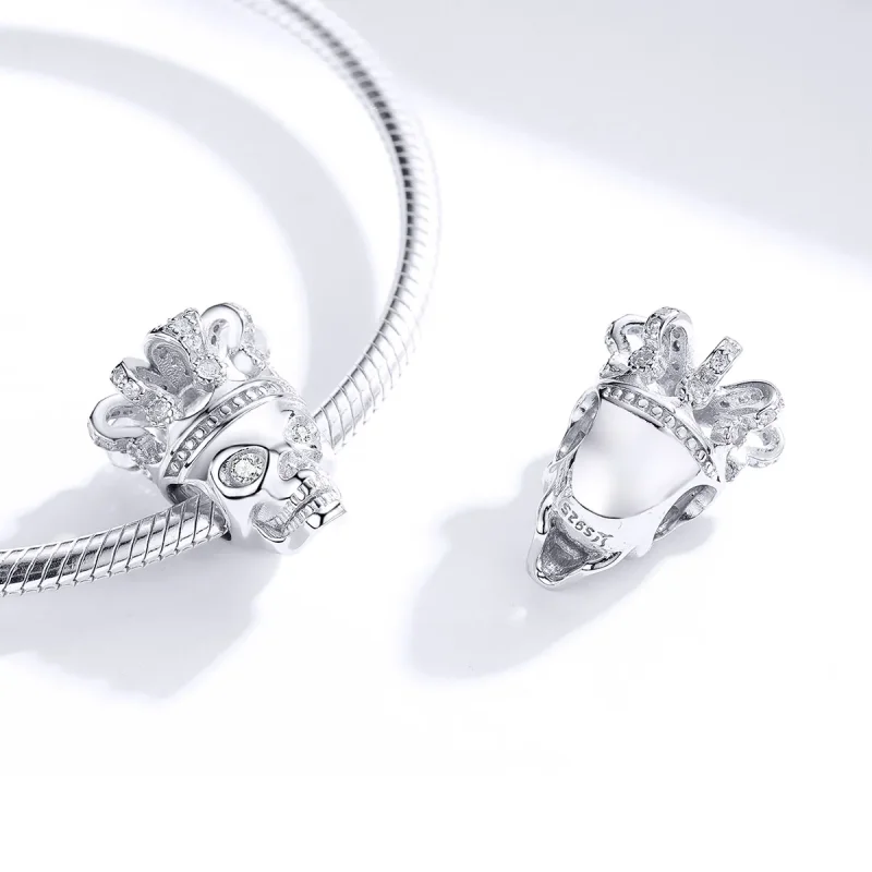 (immagine per) Charm tipo Pandora Teschio Con Corona - SCC1361 - Visualizza 4