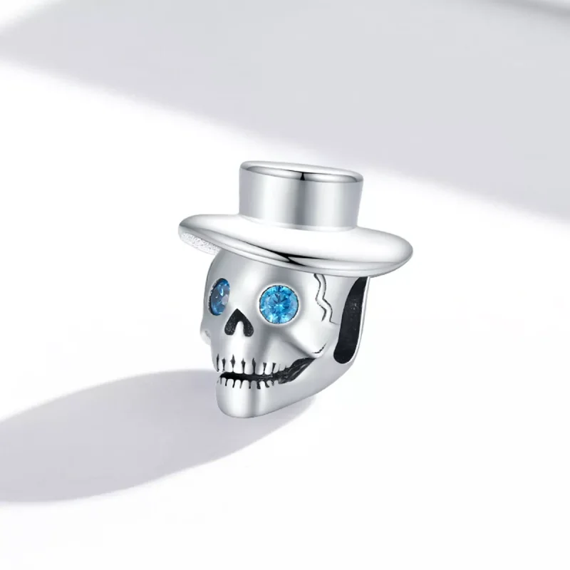 (immagine per) Charm tipo Pandora Teschio Gentiluomo - BSC525 - Visualizza 2