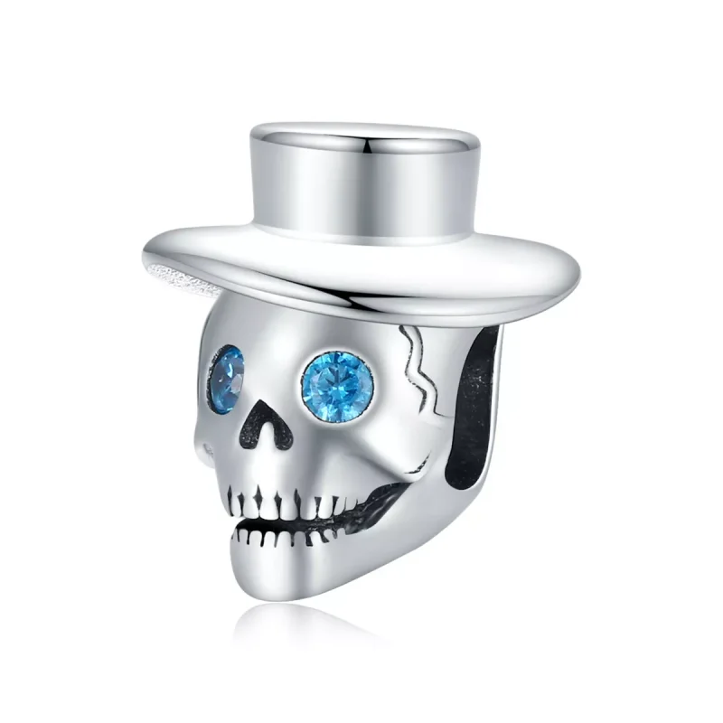 (immagine per) Charm tipo Pandora Teschio Gentiluomo - BSC525