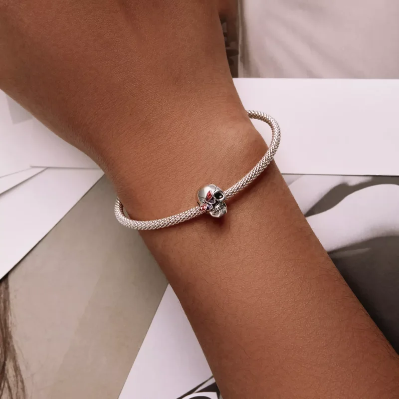 (immagine per) Charm tipo Pandora Teschio retrò - SCC2232 - Visualizza 6