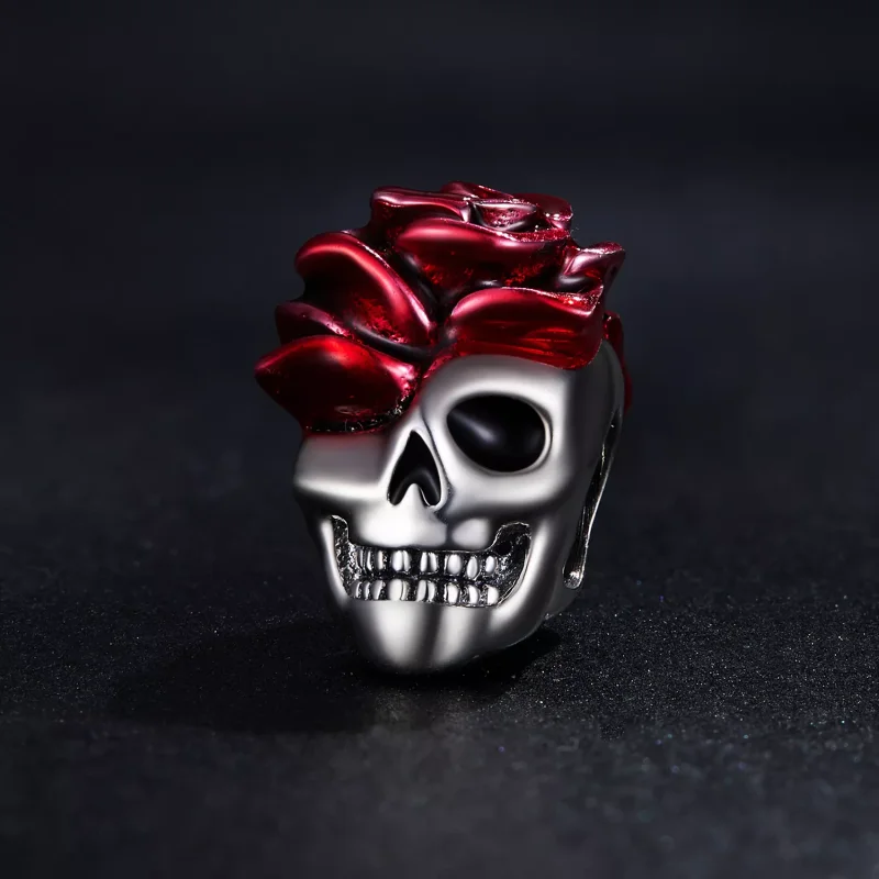 (immagine per) Charm tipo Pandora Teschio Rosa - SCC2403 - Visualizza 2