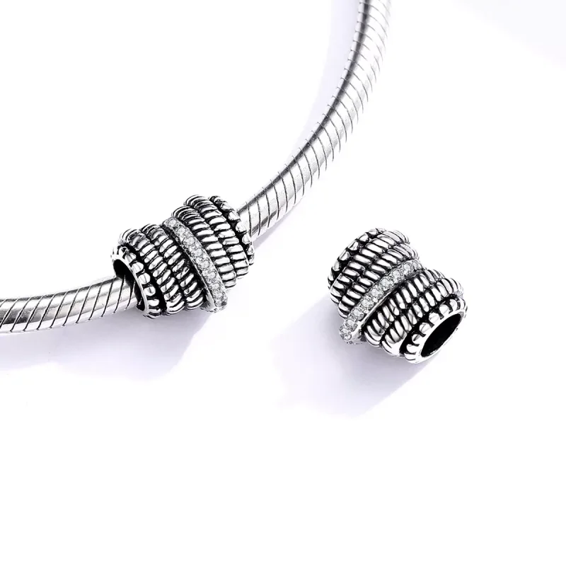 (immagine per) Charm tipo Pandora Tessitura del cuore - SCC1470 - Visualizza 4