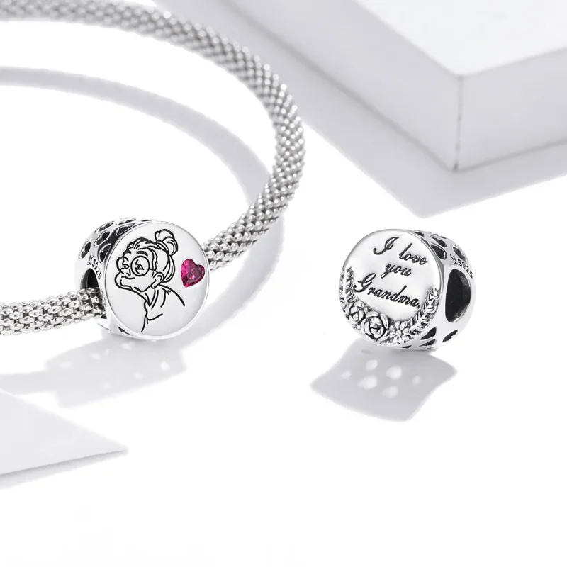 (immagine per) Charm tipo Pandora Ti amo nonna Gigi - SCC1762 - Visualizza 4
