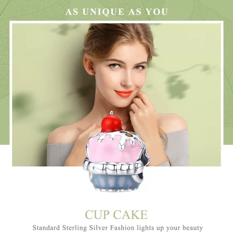 (immagine per) Charm tipo Pandora Torta Di Coppa - SCC1084 - Visualizza 2