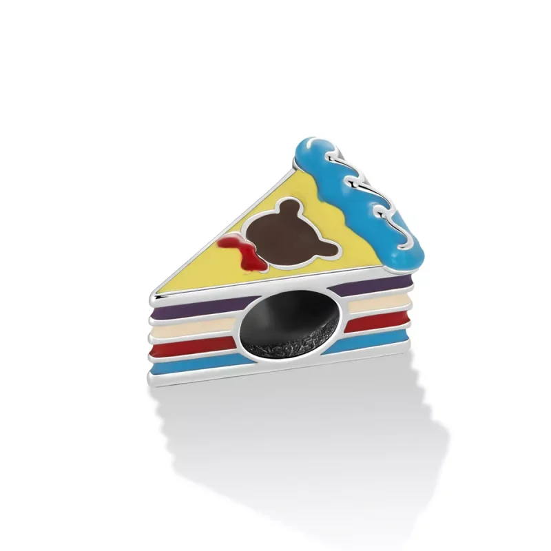 (immagine per) Charm tipo Pandora Torta Orsetto Arcobaleno - SCC2199 - Visualizza 2