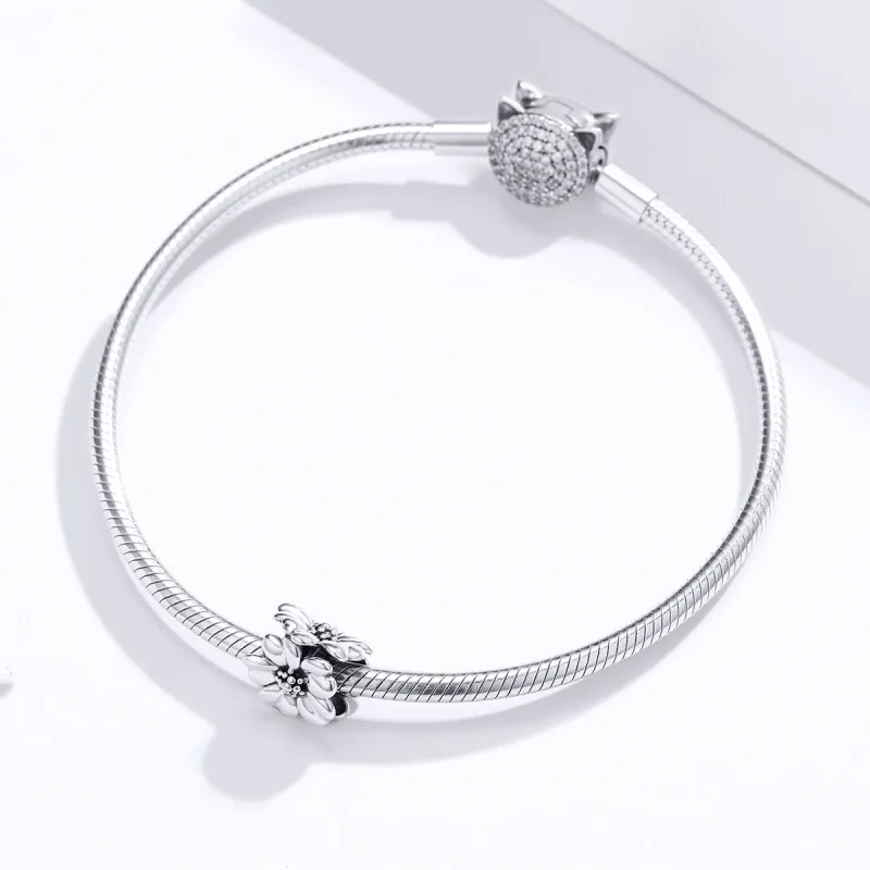 (immagine per) Charm tipo Pandora Tre fiori - SCC1486 - Visualizza 3