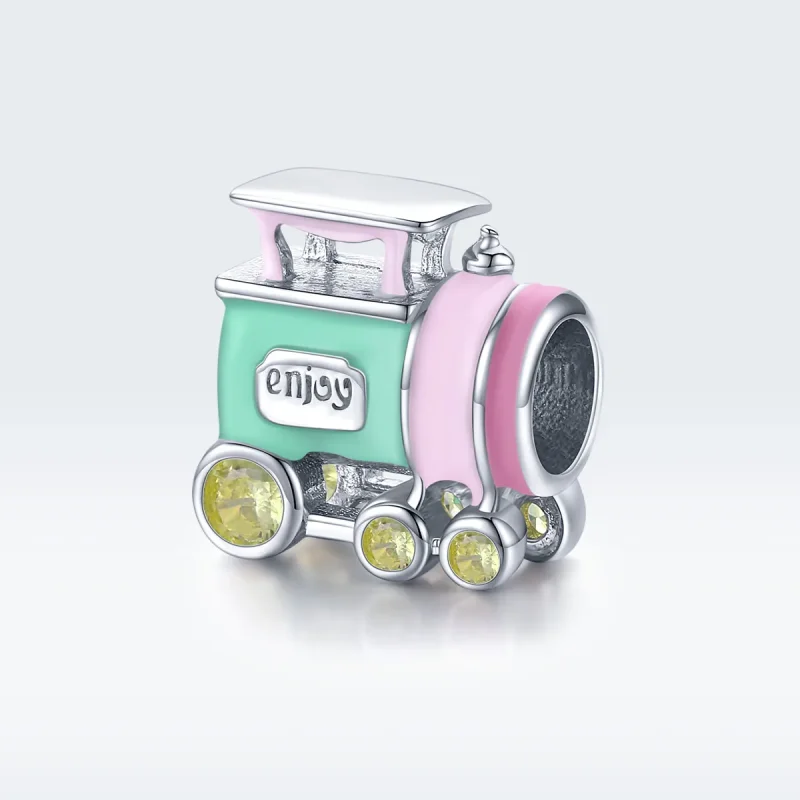 (immagine per) Charm tipo Pandora Treno colorato - BSC289 - Visualizza 5