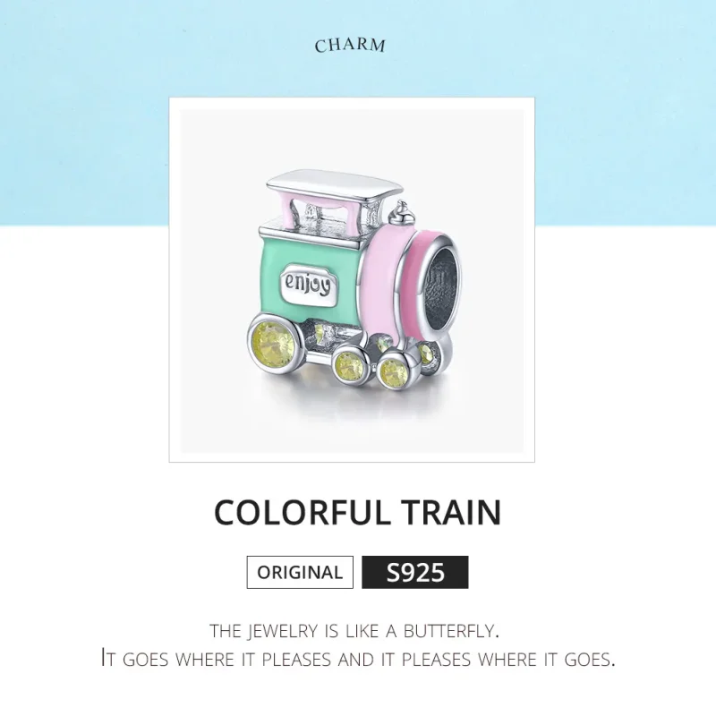 (immagine per) Charm tipo Pandora Treno colorato - BSC289 - Visualizza 6