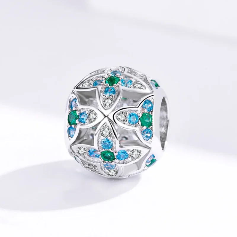 (immagine per) Charm tipo Pandora Trifoglio - BSC115 - Visualizza 2