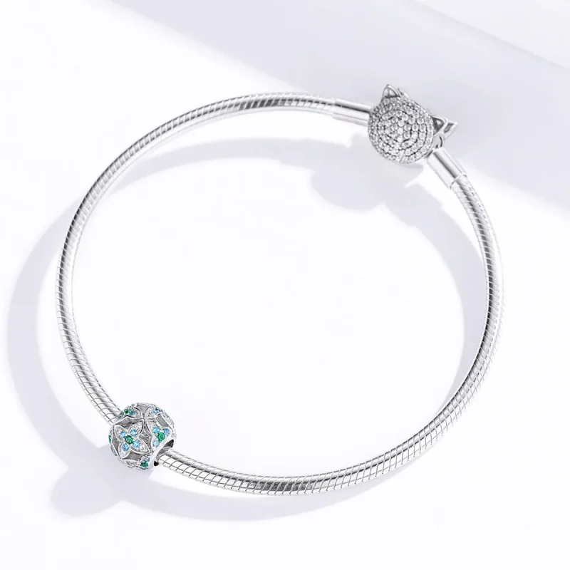 (immagine per) Charm tipo Pandora Trifoglio - BSC115 - Visualizza 3