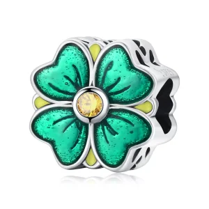 Charm tipo Pandora Trifoglio fortunato - SCC2018 (immagine per) Charm tipo Pandora Trifoglio fortunato - SCC2018