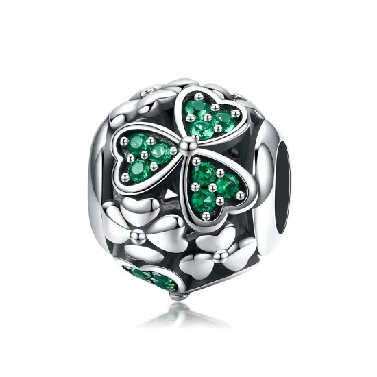(immagine per) Charm tipo Pandora Trifoglio Verde - SCC964