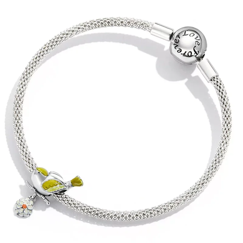 (immagine per) Charm tipo Pandora Uccelli e fiori - Inizio della primavera - SCC2191 - Visualizza 4