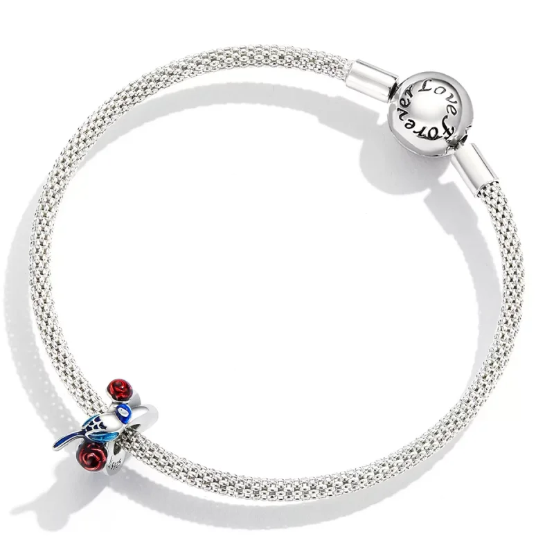 (immagine per) Charm tipo Pandora Uccelli e fiori - Risveglio degli insetti - SCC2192 - Visualizza 4
