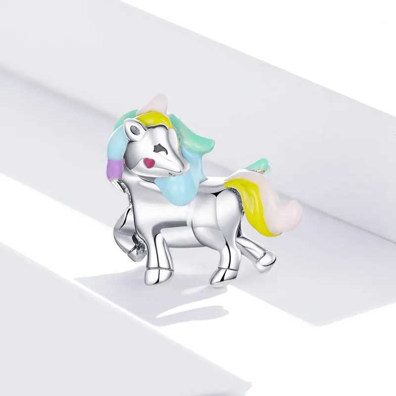 (immagine per) Charm tipo Pandora Unicorno arcobaleno - SCC1500 - Visualizza 3