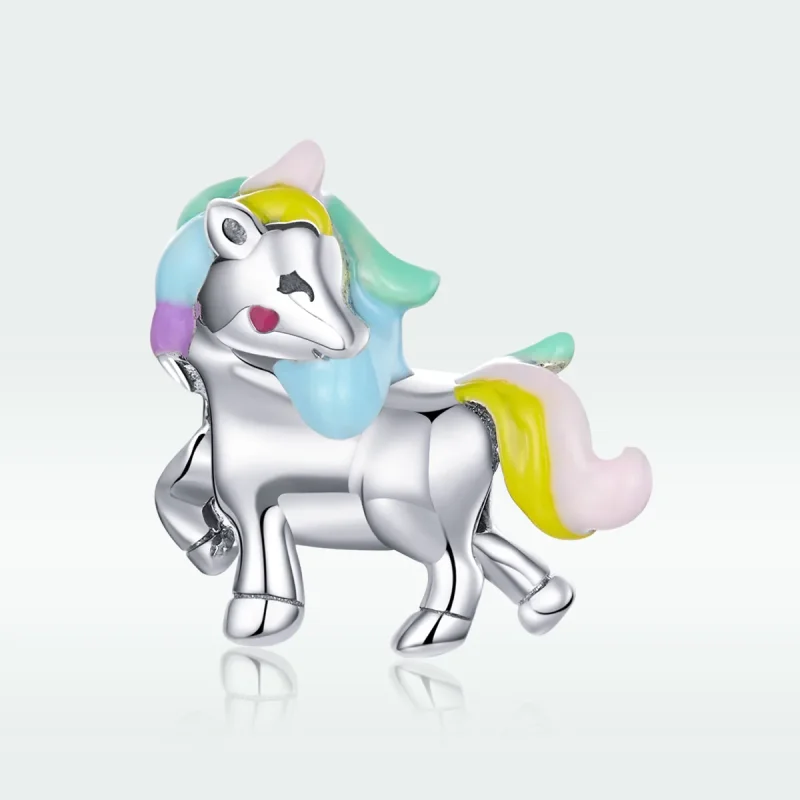 (immagine per) Charm tipo Pandora Unicorno arcobaleno - SCC1500 - Visualizza 5