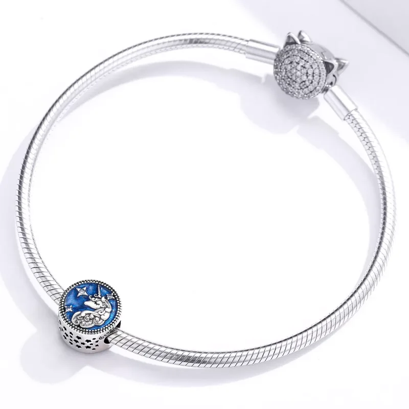 (immagine per) Charm tipo Pandora Unicorno - BSC230 - Visualizza 3