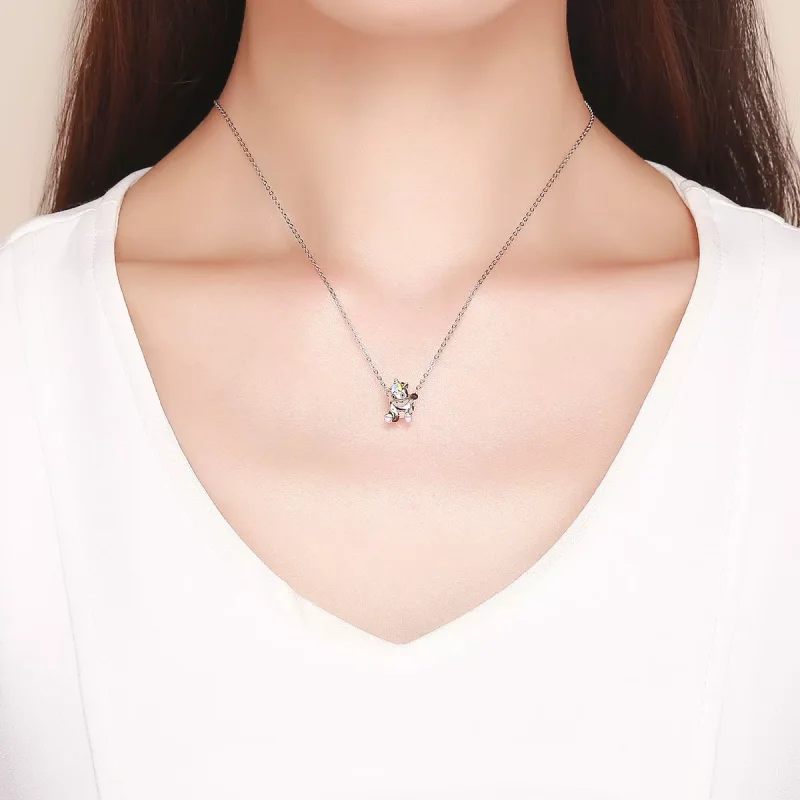 (immagine per) Charm tipo Pandora Unicorno carino - BSC041 - Visualizza 5