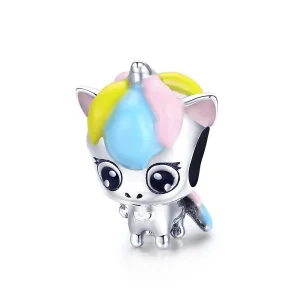 (immagine per) Charm tipo Pandora Unicorno carino - BSC059