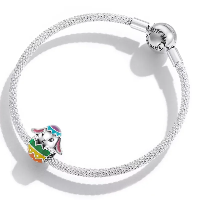 (immagine per) Charm tipo Pandora Uova di coniglietto - SCC2117 - Visualizza 3