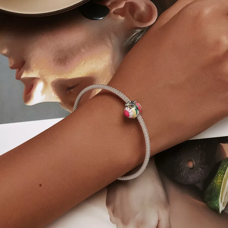 (immagine per) Charm tipo Pandora Uovo di Pasqua con fiocco - SCC2119 - Visualizza 6