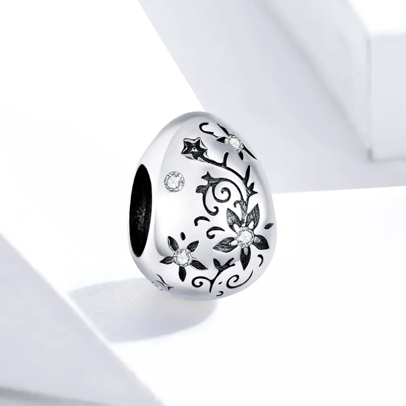 (immagine per) Charm tipo Pandora Uovo di Pasqua retrò - SCC1466 - Visualizza 2