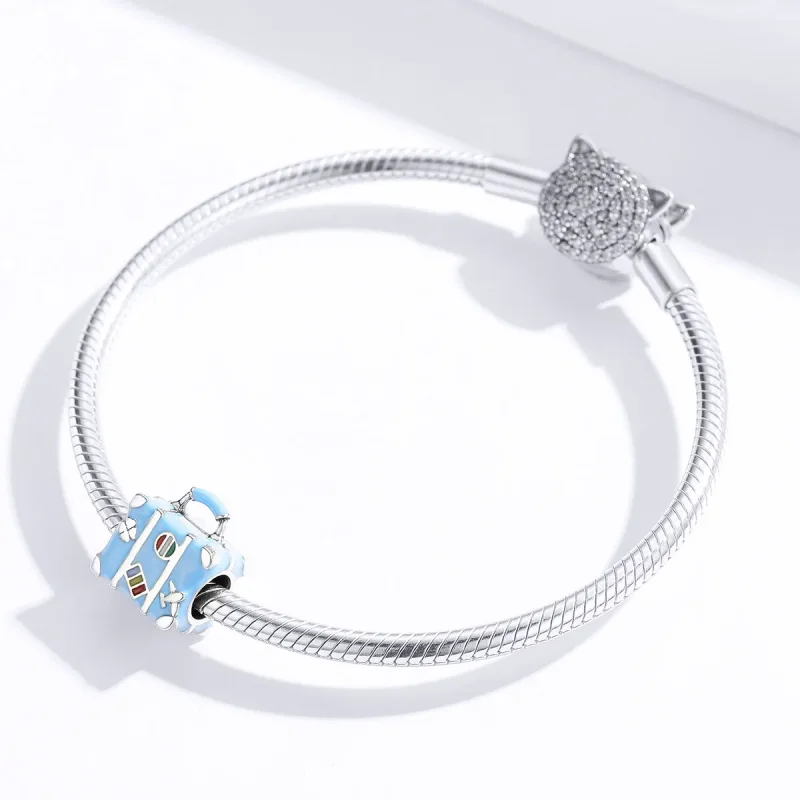 (immagine per) Charm tipo Pandora Valigia - SCC1377 - Visualizza 4