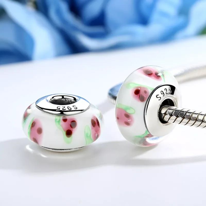 (immagine per) Charm tipo Pandora Vetro di Murano Frutti Rossi - SCZ016 - Visualizza 3