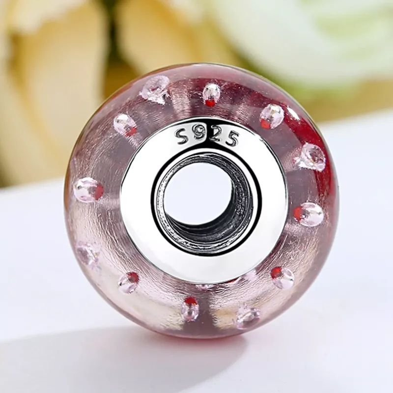 (immagine per) Charm tipo Pandora Vetro di Murano rosso - SCZ027 - Visualizza 3