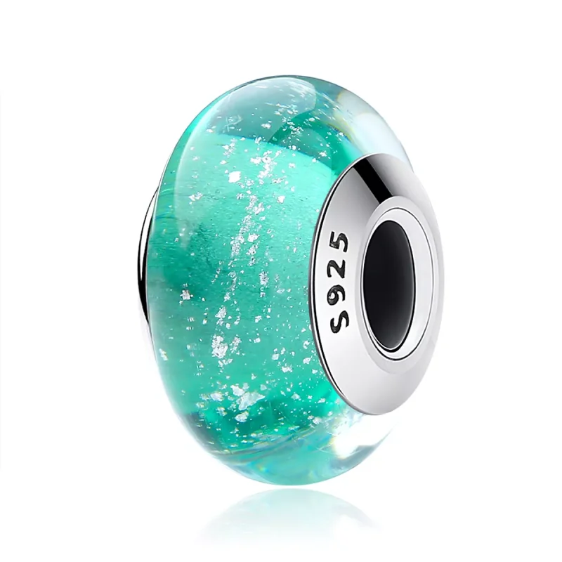 (immagine per) Charm tipo Pandora Vetro di Murano verde - SCZ021 - Visualizza 2