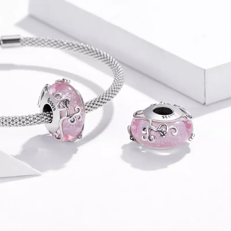 (immagine per) Charm tipo Pandora Vetro lucido - BSC409 - Visualizza 4