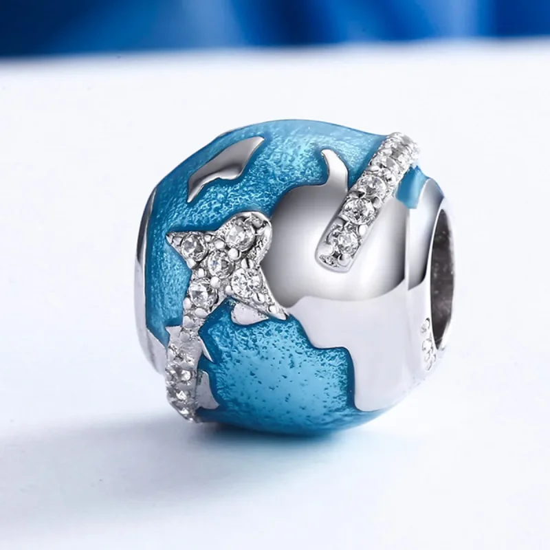 (immagine per) Charm tipo Pandora Viaggiare in tutto il mondo - SCC183 - Visualizza 4