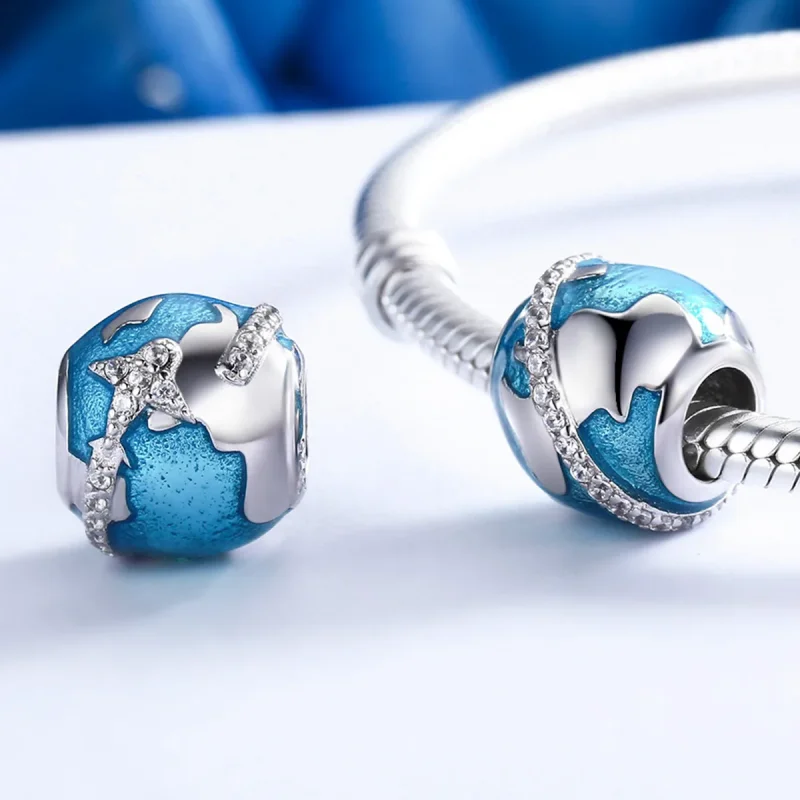 (immagine per) Charm tipo Pandora Viaggiare in tutto il mondo - SCC183 - Visualizza 6