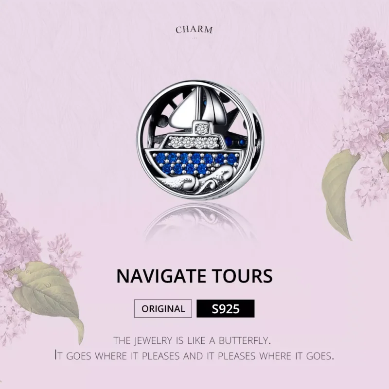 (immagine per) Charm tipo Pandora Viaggio nautico - SCC1197 - Visualizza 2