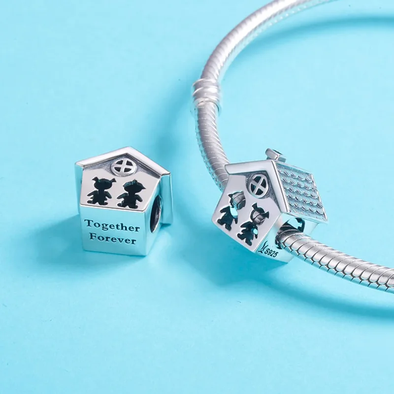 (immagine per) Charm tipo Pandora Vita perfetta con una casa amorevole - SCC541 - Visualizza 5