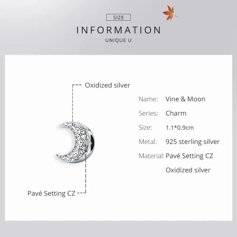 (immagine per) Charm tipo Pandora Vite & Luna - SCC1604 - Visualizza 6